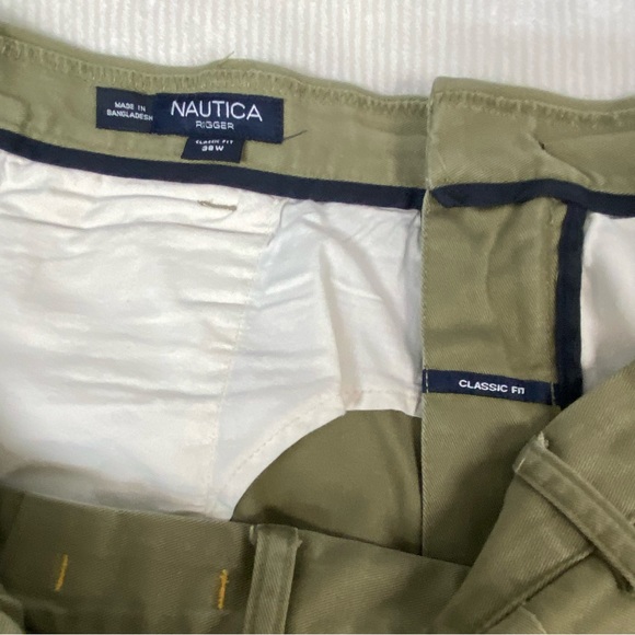 Nautica Rigger Olive Green Shorts size 38 - Picture 2 of 8